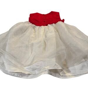 Blueberi Boulevard Toddler Girl 5 Red/White Formal Dress